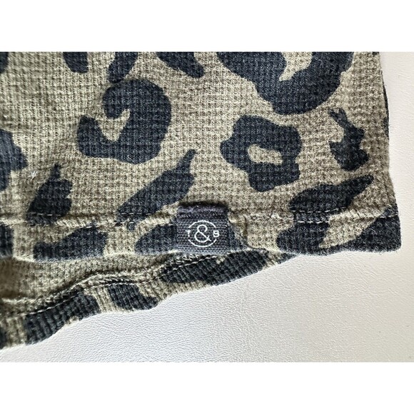 Treasure & Bond Girls Large 10 / 12 Dress Khaki Green Leopard Print Short Sleeve - Picture 11 of 11